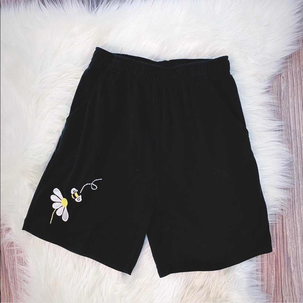 Vintage | Bumblebee Embroidered Sweat Shorts